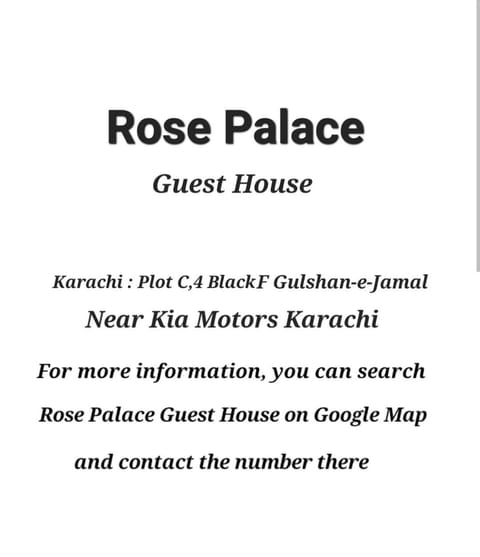 Rose Palace Guest House Hotel in Karachi