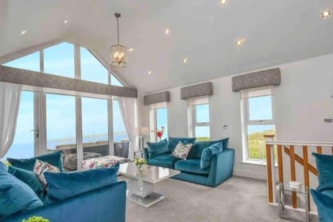 Living room, Seating area, Sea view