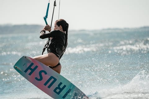 Beach, Canoeing, towels