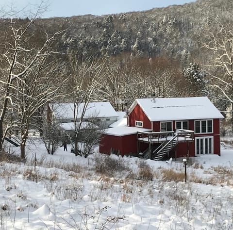 Property building, Day, Natural landscape, Winter, Mountain view