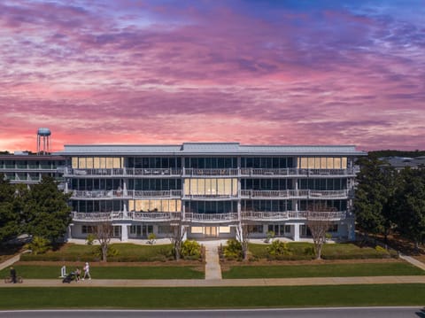 Property building, Neighbourhood, Natural landscape, Sunset