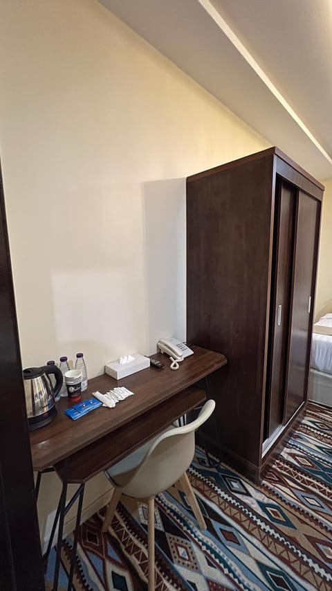 Dining area, hair dresser, wardrobe