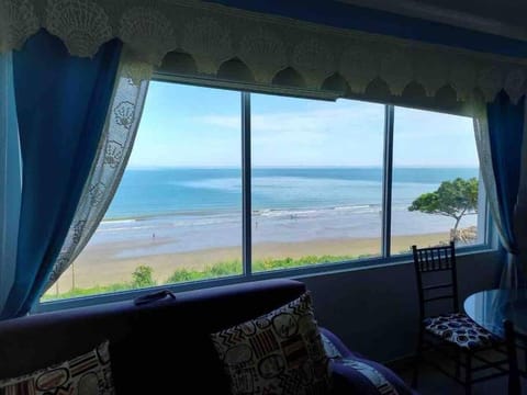 Natural landscape, View (from property/room), Living room, Sea view