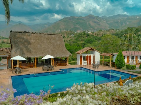 Natural landscape, Mountain view, Pool view, Swimming pool