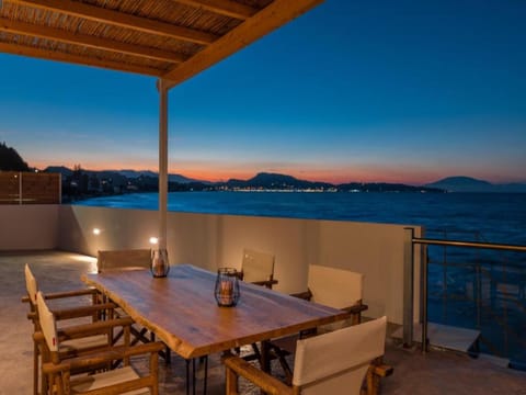 Beach-Front Zakynthos Villa - Bleu Beach Villa - 3 Bedrooms | Stunning Panoramic Sea Views - Modern Furnishings Villa in Argassi