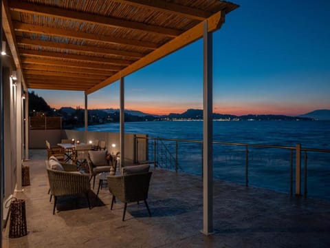 Beach-Front Zakynthos Villa - Bleu Beach Villa - 3 Bedrooms | Stunning Panoramic Sea Views - Modern Furnishings Villa in Argassi