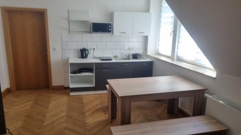 Kitchen or kitchenette, Dining area, stove