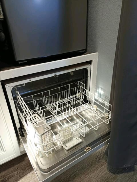 Kitchen or kitchenette, dishwasher