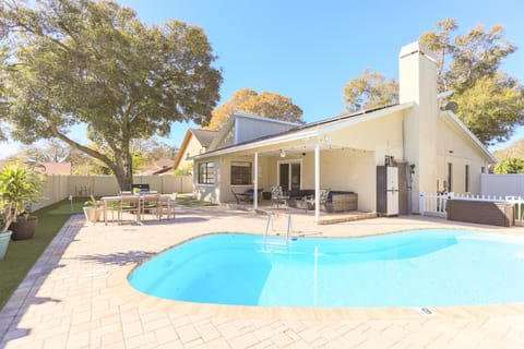 Property building, Patio, Pool view, Swimming pool