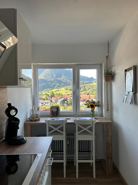 Kitchen or kitchenette, Dining area, Mountain view