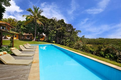 Day, Natural landscape, Garden, Garden view, Pool view, Swimming pool, sunbed