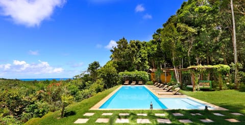 Day, Natural landscape, Garden, Solarium, Garden view, Pool view, Sea view, Swimming pool