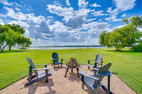 Lakefront Graford Home with Fire Pit and Private Dock! House in Possum Kingdom Lake