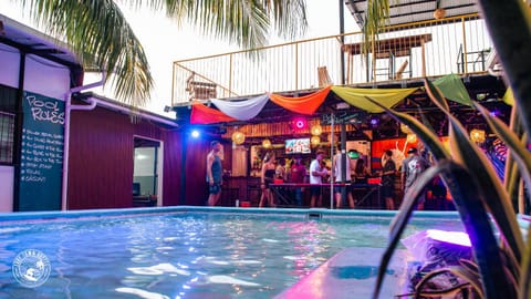 Swimming pool, group of guests