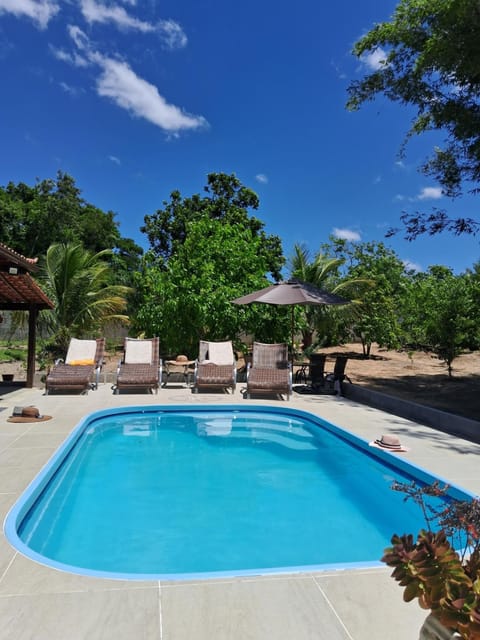 Pool view, sunbed