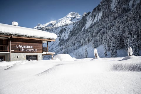 Property building, Winter, Mountain view