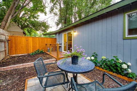 Property building, Patio, Day, Seating area