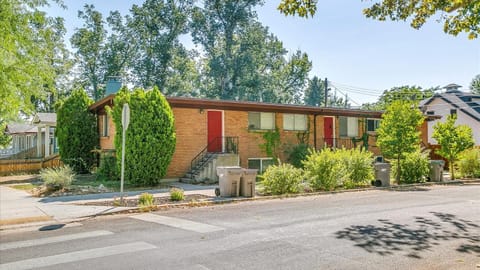 Property building, Facade/entrance, Day, Garden