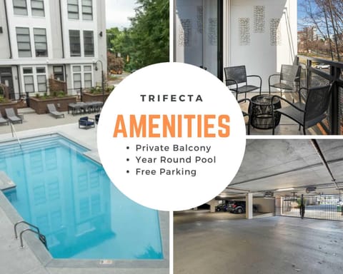 Spacious 2BD with Private Balcony and Free Parking Apartment in Charlotte