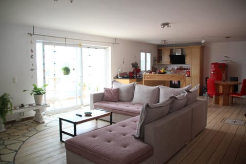 TV and multimedia, Kitchen or kitchenette, Living room, Seating area, Dining area