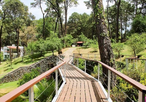 Espectacular casa con alberca y un hermoso jardin, con vista al bosque Haus in Valle de Bravo
