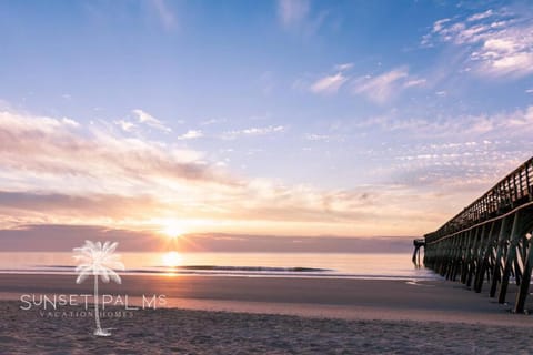 Beach, Sea view, Sunset