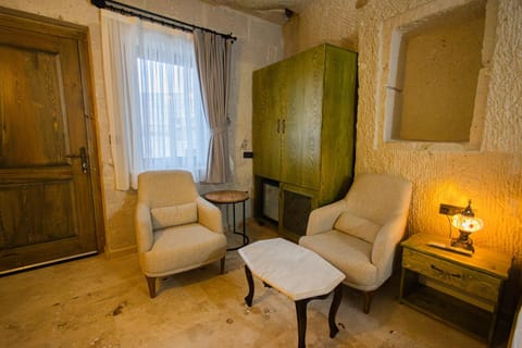 Seating area, wardrobe