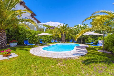 Spring, Day, Natural landscape, Garden, Garden view, Swimming pool, sunbed