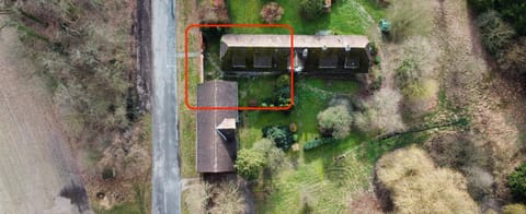 Property building, Bird's eye view, Garden, Area and facilities