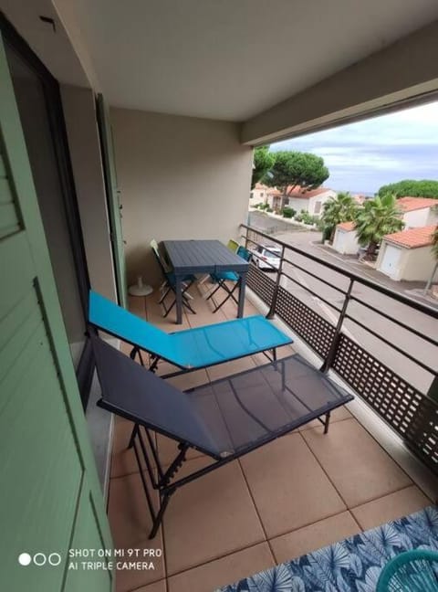 T2 2/6 p Clim vue mer piscine parking privé tout à pied Apartment in Collioure