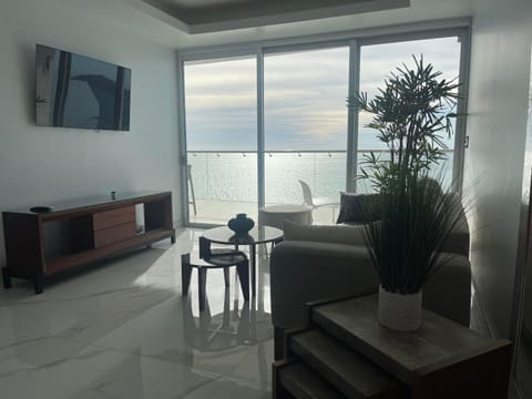 Natural landscape, TV and multimedia, Living room, Seating area, Evening entertainment, Sea view