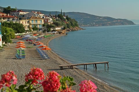 Beach, Sea view, sunbed