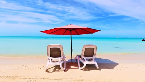 Nearby landmark, Beach, Sea view, sunbed