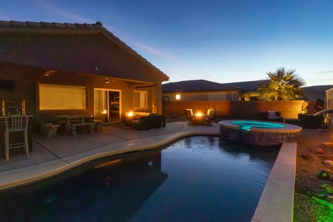 Heated Pool at Double Eagle BL991277 by J and Amy House in Mesquite
