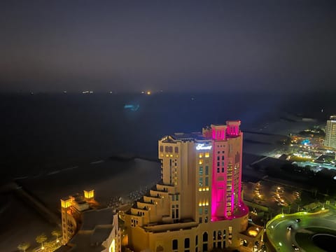 Nearby landmark, Night, Natural landscape, Bird's eye view, City view, Sea view