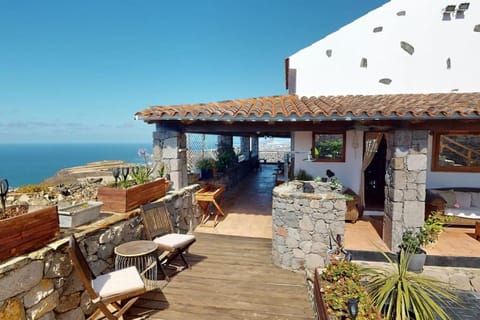 Property building, Patio, Natural landscape, View (from property/room), Balcony/Terrace, Sea view