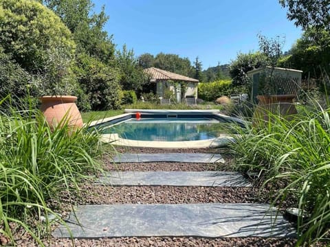 Natural landscape, Garden, Swimming pool