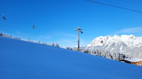 Winter, Skiing, Mountain view