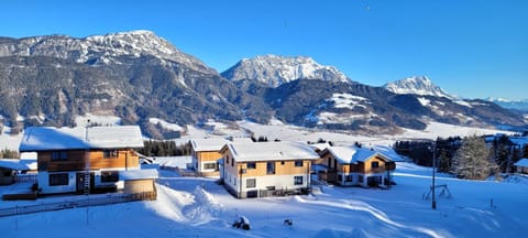 Property building, Winter, Mountain view