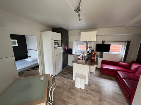 MobilHome Comfort XL (37m2) : 2 Chambres (6 personnes) - 2 SDB - Clim centralisée - TV - Terrasse balcon Campground/ 
RV Resort in La Roque-d'Anthéron
