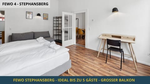 NEU KapApart15 - 6 schöne FeWos mit Einbauküche, Bad und Balkon in der Altstadt auf Bambergs Insel Apartment in Bamberg