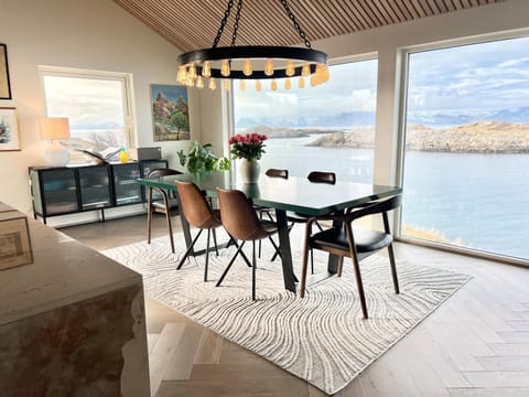 Natural landscape, Dining area, Mountain view, Sea view