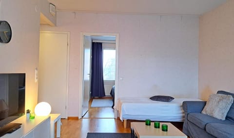 Bed, Living room, Seating area