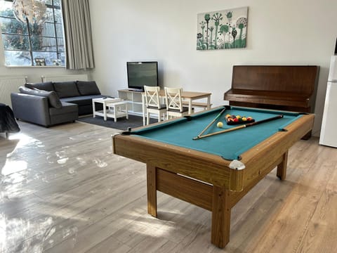 Billiard, Game Room, TV and multimedia, Living room, Seating area, Evening entertainment