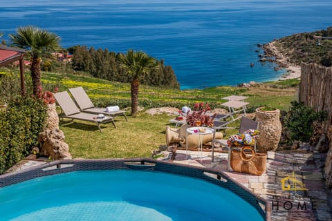 Nearby landmark, Natural landscape, Pool view, Sea view, Swimming pool, sunbed