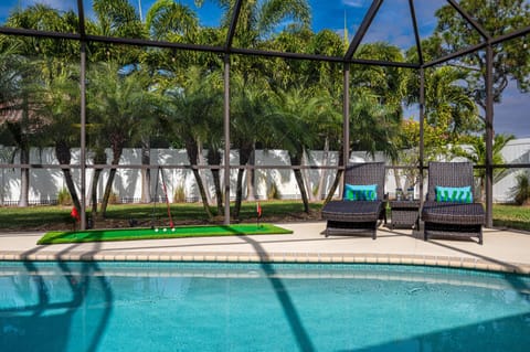 NEW! House of Palms! Private Pool Home! Short Drive to AMI House in Bradenton