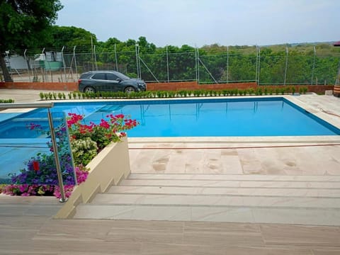 Pool view, Swimming pool, Parking