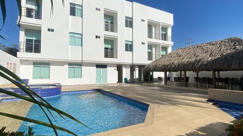 Property building, Pool view