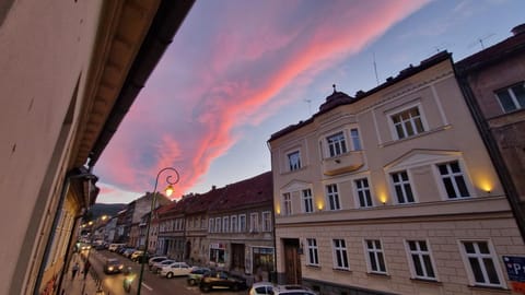 Property building, Day, Neighbourhood, City view, Street view, Sunset