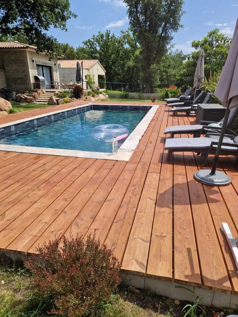 Patio, Day, Pool view, Swimming pool